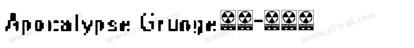 Apocalypse Grunge字体字体转换